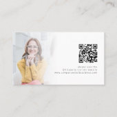 2 foto's Logo QR Code Life Coach Visitekaartje (Achterkant)