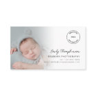 2 Foto's Logo QR-code Pasgeboren Baby Fotograaf