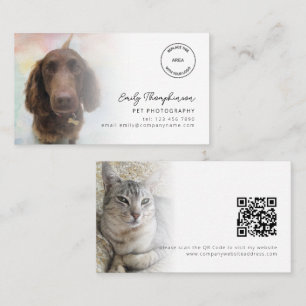 2 Foto's Logo QR Code Pet Fotograaf Visitekaartje