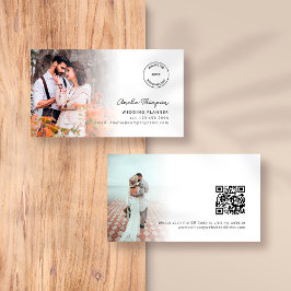 2 Foto's Logo QR Code Wedding Planner Visitekaartje