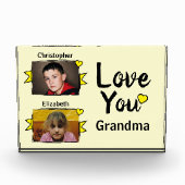 2 foto's love you oma geel (Voorkant)