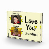 2 foto's love you oma geel (Rechts)