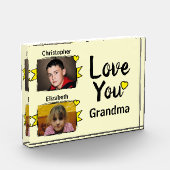 2 foto's love you oma geel (Links)