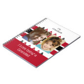 2 foto's met rood zwart notitieboek (Linkerzijde)