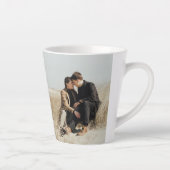 2 Foto's met zwarte tekst Latte Mok (Rechts)