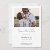 2 Foto's Modern Farmhouse Wedding Save The Date (Voorkant)