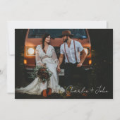 2 Foto's Modern Farmhouse Wedding Save The Date (Achterkant)