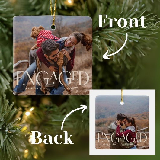 2 foto's Moderne betrokken bewerkbare kleur Keramisch Ornament