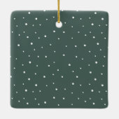 2 Foto's Moderne Huisdieren Kerstvakantie Custom Keramisch Ornament (Achterkant)