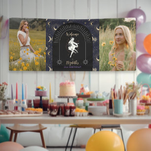 2 Foto's Mystieke Dierenriem Ram 21e Verjaardag Spandoek