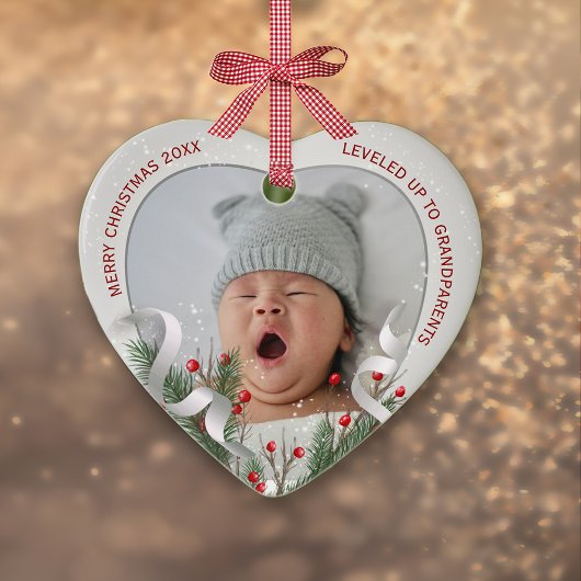 2 foto's Nieuwe Grootouders Zilver Lijst Ornament