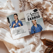 2 foto's Nursing College Afstuderen Aankondiging