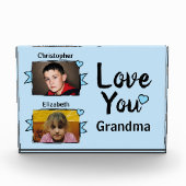 2 foto's oma liefde blauw (Voorkant)
