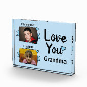 2 foto's oma liefde blauw (Rechts)