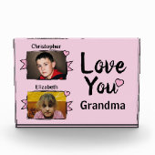 2 foto's oma liefde roze (Voorkant)
