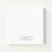 2 foto's Onze reis begint met het bruiloft-gastboe Notitieboek (Achterkant)