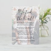 2 Foto's Onze Trouwreceptie Alleen Kaart (Staand voorkant)