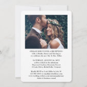 2 Foto's Onze Trouwreceptie Alleen Kaart (Achterkant)