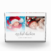 2 Foto's Pasgeboren Mijn eerste kerstfotoblok (Voorkant)