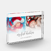 2 Foto's Pasgeboren Mijn eerste kerstfotoblok (Links)