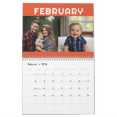 2 foto's per maand Moderne biologische Abstracte k Kalender (Feb 2026)