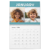 2 foto's per maand Moderne biologische Abstracte k Kalender (Jan 2026)