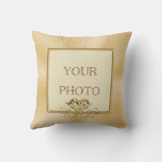 2 Foto's persoonlijke 50e Jubileum cadeaus Kussen (Achterkant)