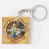 2 foto's, persoonlijke foto-Sleutelhanger, dubbelz Sleutelhanger (Achterkant)