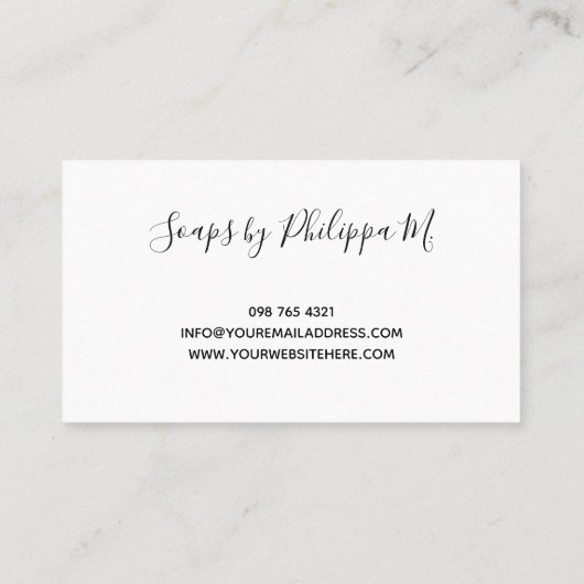 2 Foto's Ronde Logo, kleine vormgeving Visitekaartje (Achterkant)