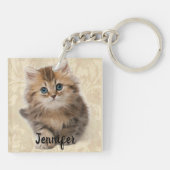 2 Foto's Sleutelhanger Gift Cat of Kitten Mam (Achterkant)