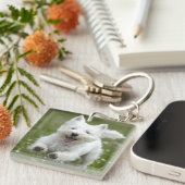 2 Foto's Sleutelhanger Gift Dog of Puppy Ma (Voorkant Rechts)