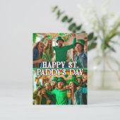 2-foto's St Paddy's Day Shamrock Irish Celtic Briefkaart (Staand voorkant)