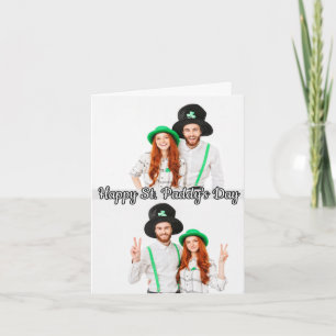 2-foto's St Patrick's Day Shamrock Irish Celtic Feestdagen Kaart