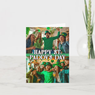 2-foto's St Patrick's Day Shamrock Irish Celtic Feestdagen Kaart