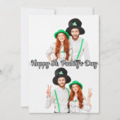 2-foto's St Patrick's Day Shamrock Irish Celtic Feestdagenkaart (Voorkant)