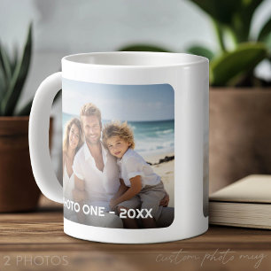 2 foto's - Trendy minimaal ontwerp met jaar Koffiemok