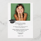 2 foto's van de 2023 aankondiging van het afstuder (Achterkant)