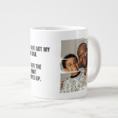 2 foto's van de vader die opstapelde grote koffiekop (Voorkant rechts)