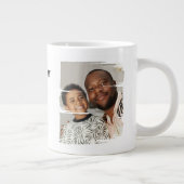 2 foto's van de vader die opstapelde grote koffiekop (Rechts)