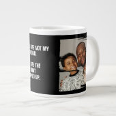 2 foto's van de vader die opstapelde grote koffiekop (Voorkant rechts)