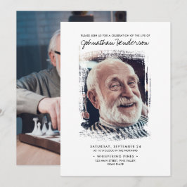 2-Foto's vieren: Life/Funeral/Memorial Kaart