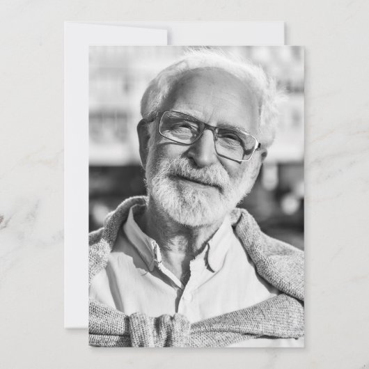 2-Foto's vieren: Life/Funeral/Memorial Kaart (Achterkant)