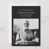 2-Foto's vieren: Life/Funeral/Memorial Kaart (Achterkant)