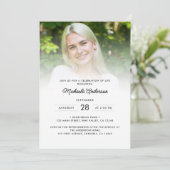 2-Foto's vieren: Life/Funeral/Memorial Kaart (Staand voorkant)