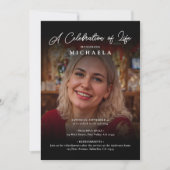 2-Foto's vieren: Life/Funeral/Memorial Kaart (Voorkant)