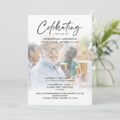 2-Foto's vieren: Life/Funeral/Memorial Kaart (Staand voorkant)