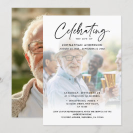 2-Foto's vieren: Life/Funeral/Memorial Kaart