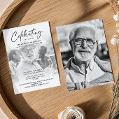 2-Foto's vieren: Life/Funeral/Memorial Kaart