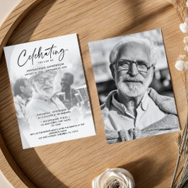 2-Foto's vieren: Life/Funeral/Memorial Kaart