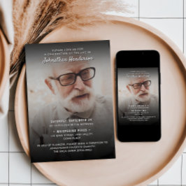 2-Foto's vieren: Life/Funeral/Memorial Kaart